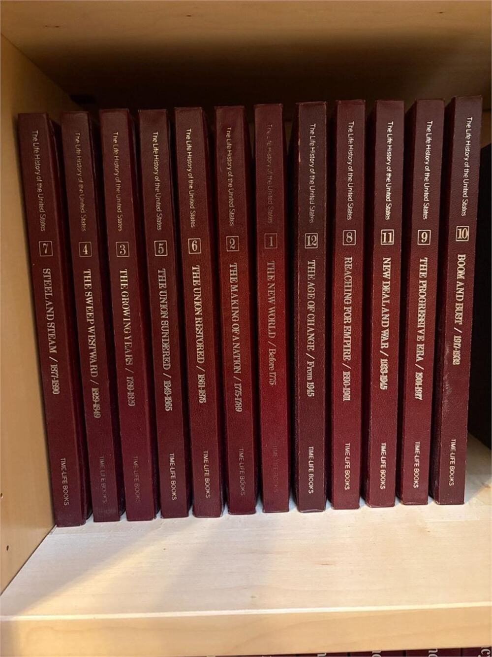 Time Life Books - The Life History of the United States Complete 12 Vol Set
